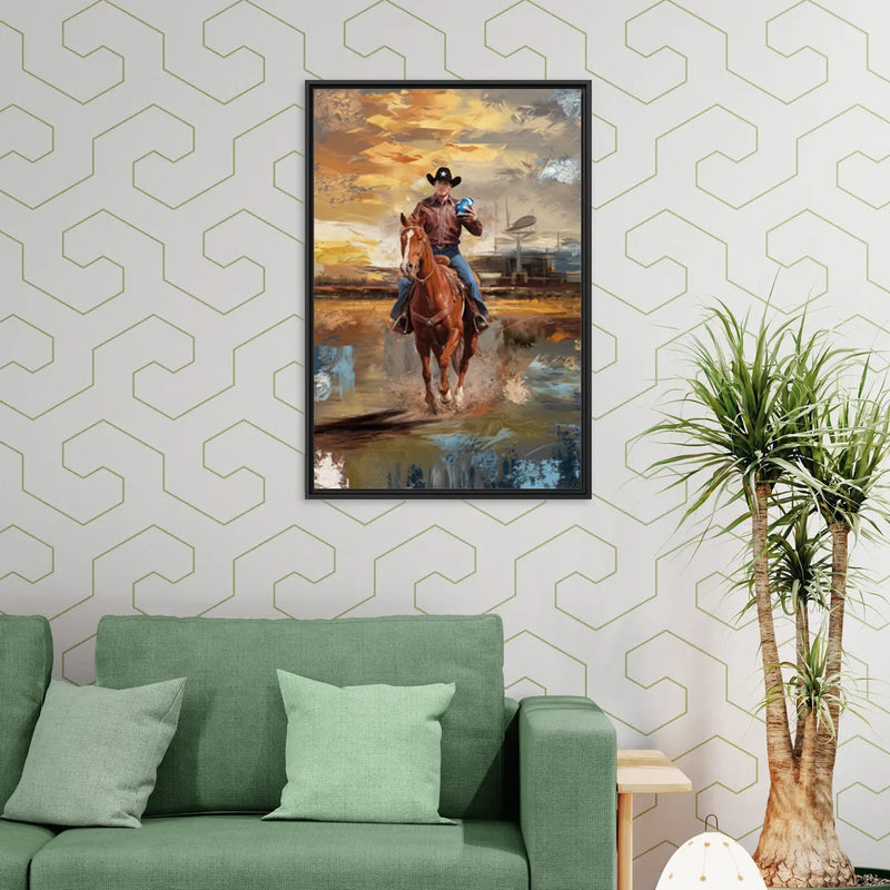 Dallas Cowboy Culture - Living Room Black Frame Canvas