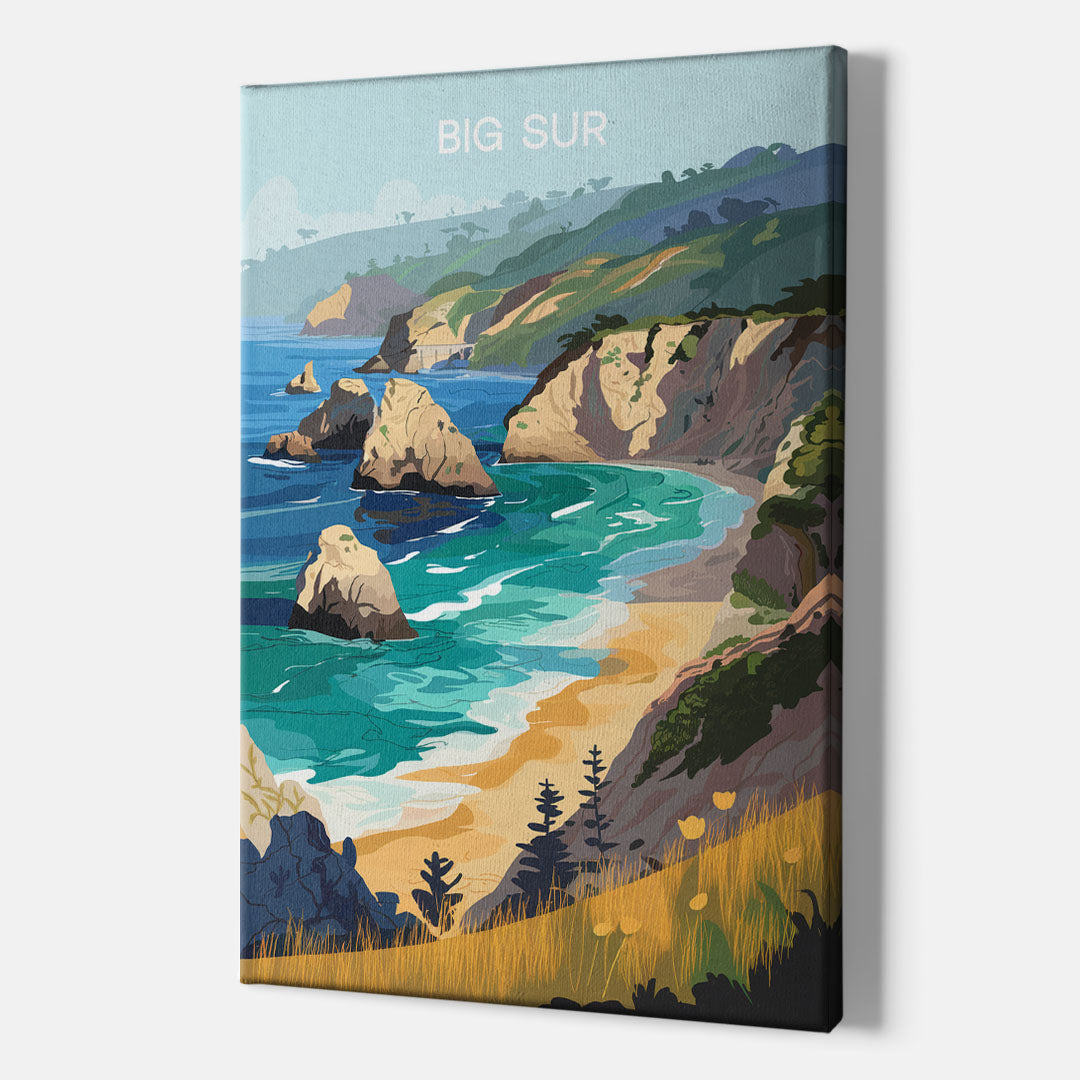 Big Sur Nature Escape - Canvas Wall Art Indoor