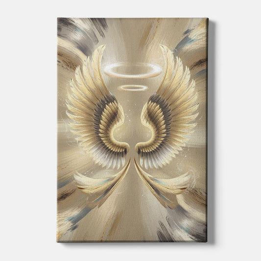 Los Angeles Angel Wings Mural - Canvas Wall Art