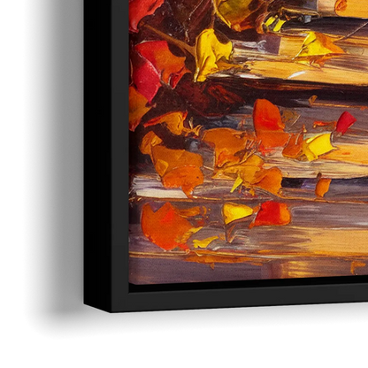 Madison Arboretum Trails - Close-Up Black Frame Canvas