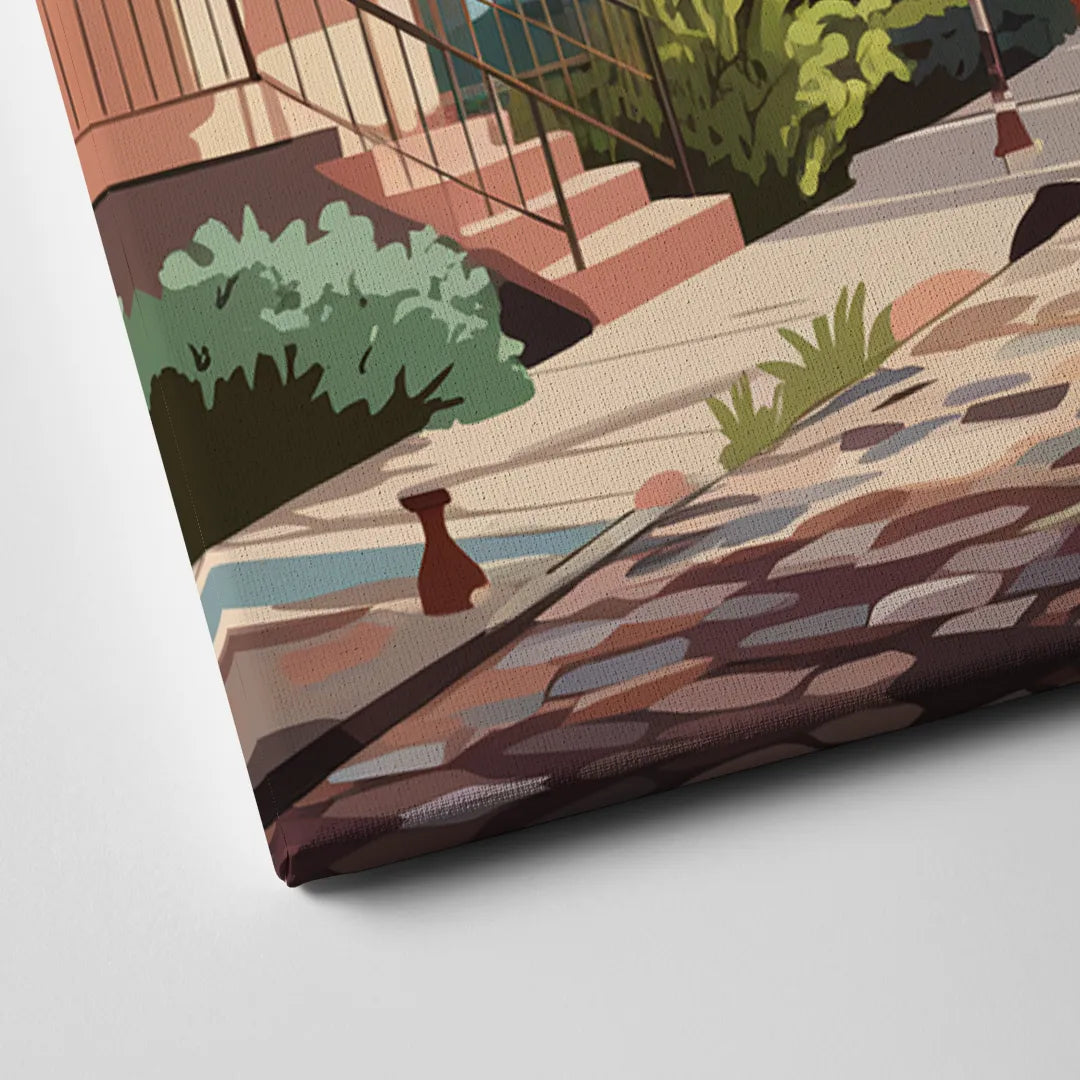 Greensboro Vibrant Neighborhoods Canvas Close Up