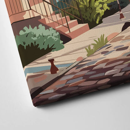 Greensboro Vibrant Neighborhoods Canvas Close Up