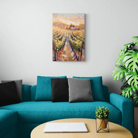 Traverse City Vineyard Scenery - Canvas Wall Art Living Room
