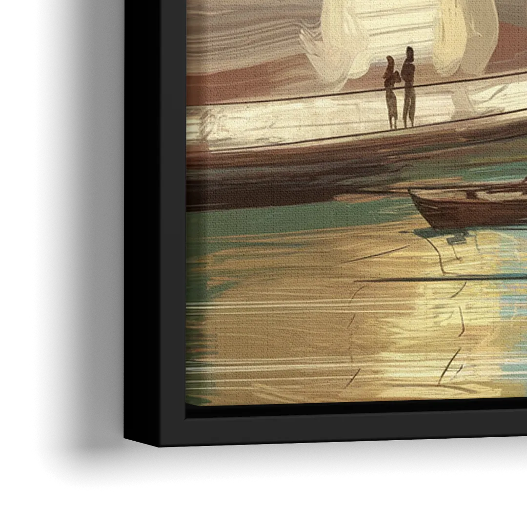 Glendale Urban Serenity - Close-Up Black Frame Canvas