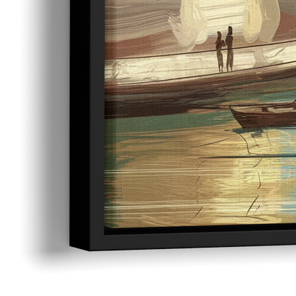 Glendale Urban Serenity - Close-Up Black Frame Canvas