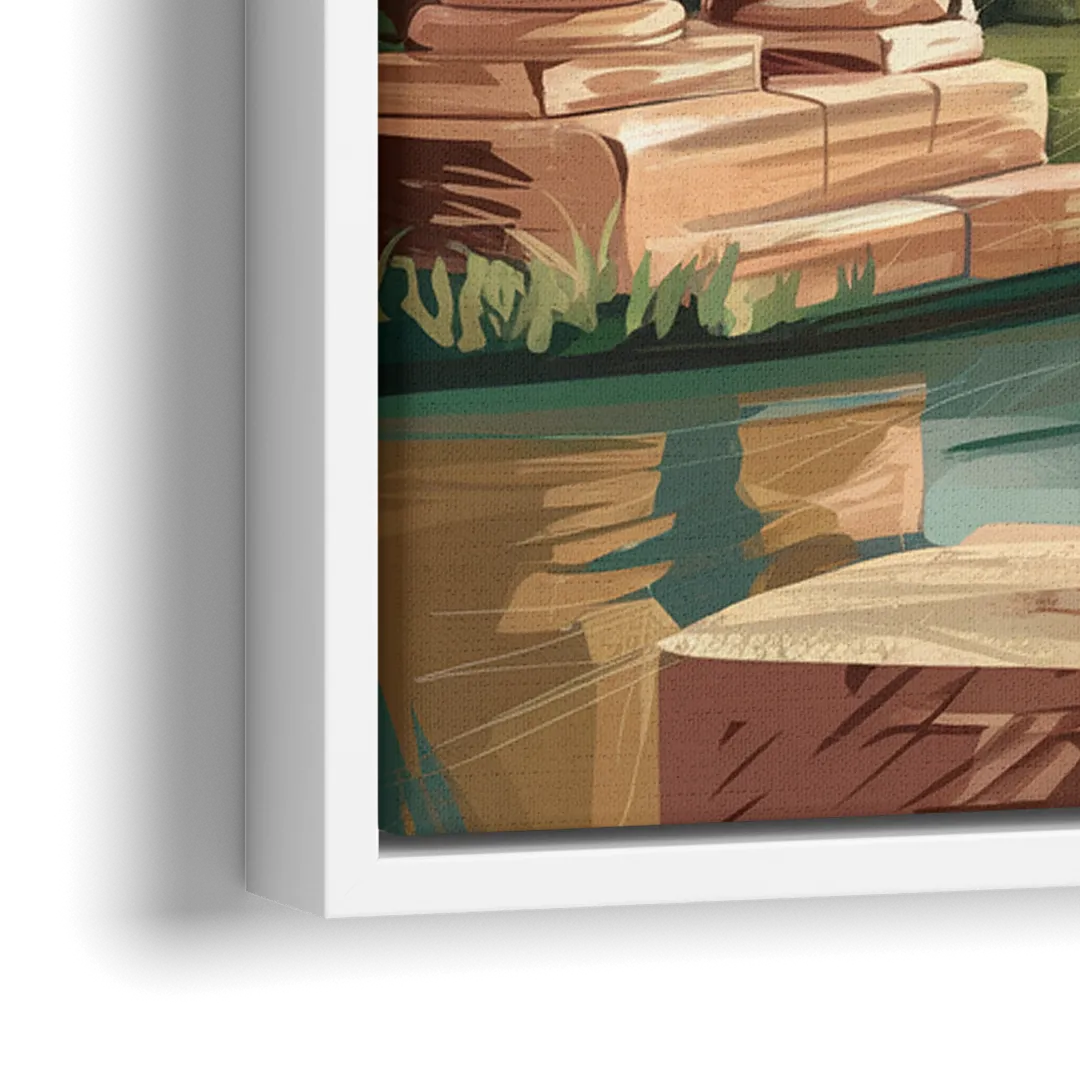 Glendale Artistic Heritage - Close-Up White Frame Canvas