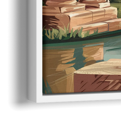 Glendale Artistic Heritage - Close-Up White Frame Canvas