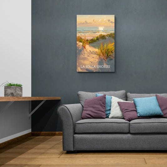 San Diego La Jolla Shores - Canvas Wall Art Living Room