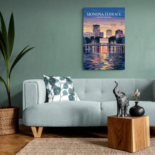 Madison Monona Terrace View - Canvas Wall Art Living Room