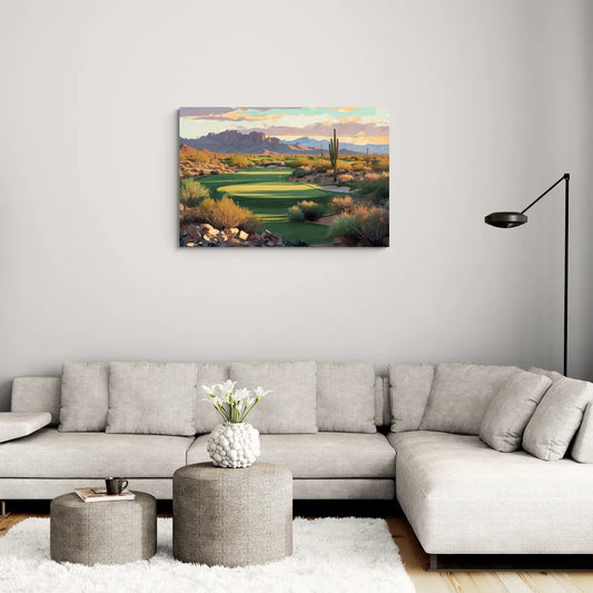 Scottsdale Golf Paradise - Canvas Wall Art Living Room