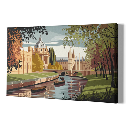 Oxford River Thames View - Canvas Print Art Sides