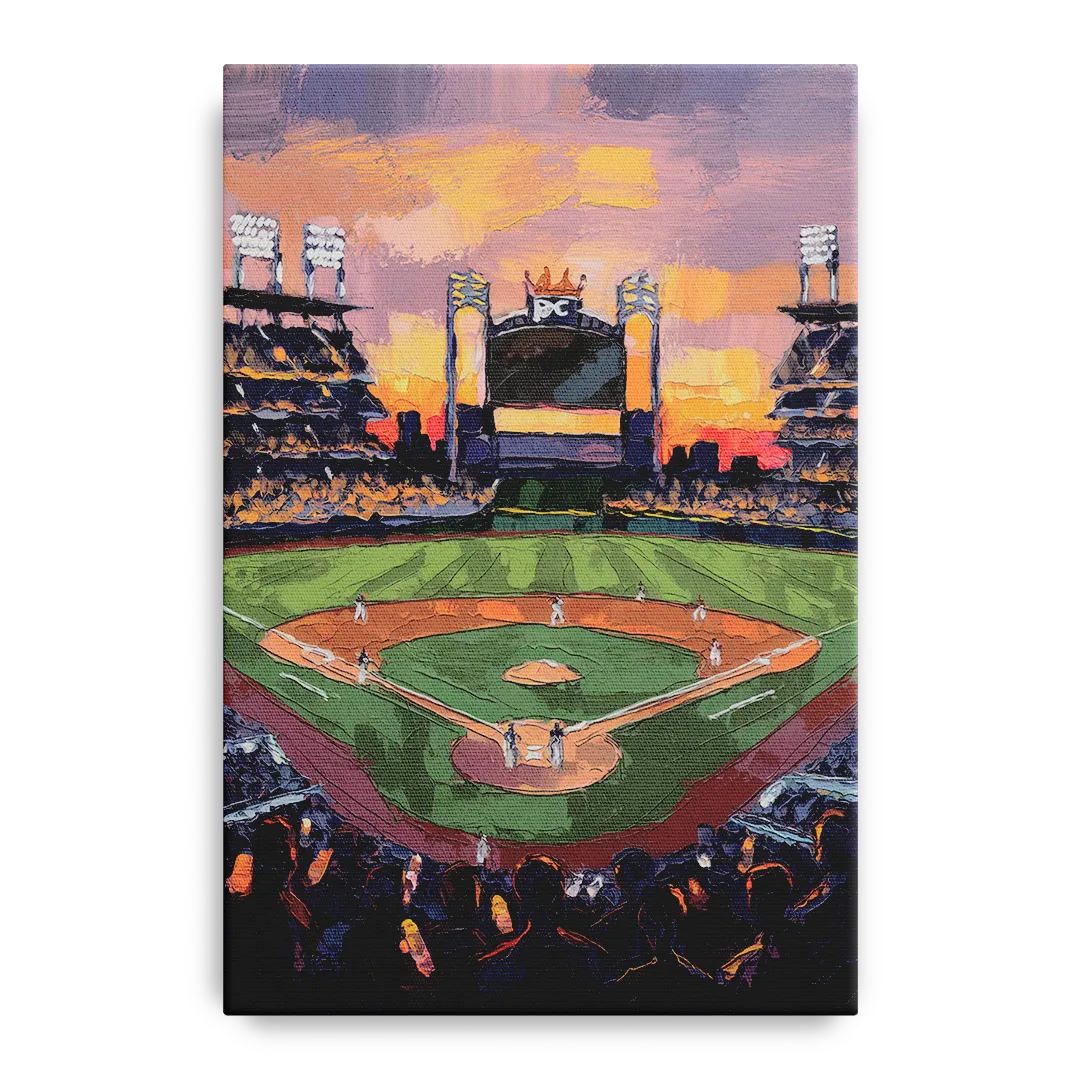 Kansas City Royals Stadium View - Canvas Wall Art