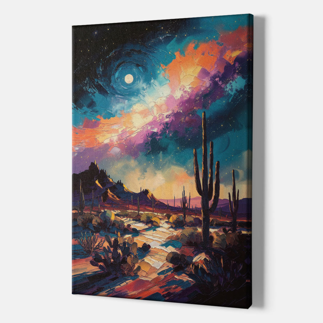 Tucson Night Sky - Canvas Wall Art Indoor