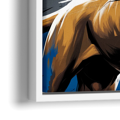 Detroit Lions Pride - Close-Up White Frame Canvas