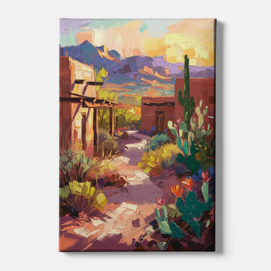Santa Fe Desert Trail - Canvas Wall Art