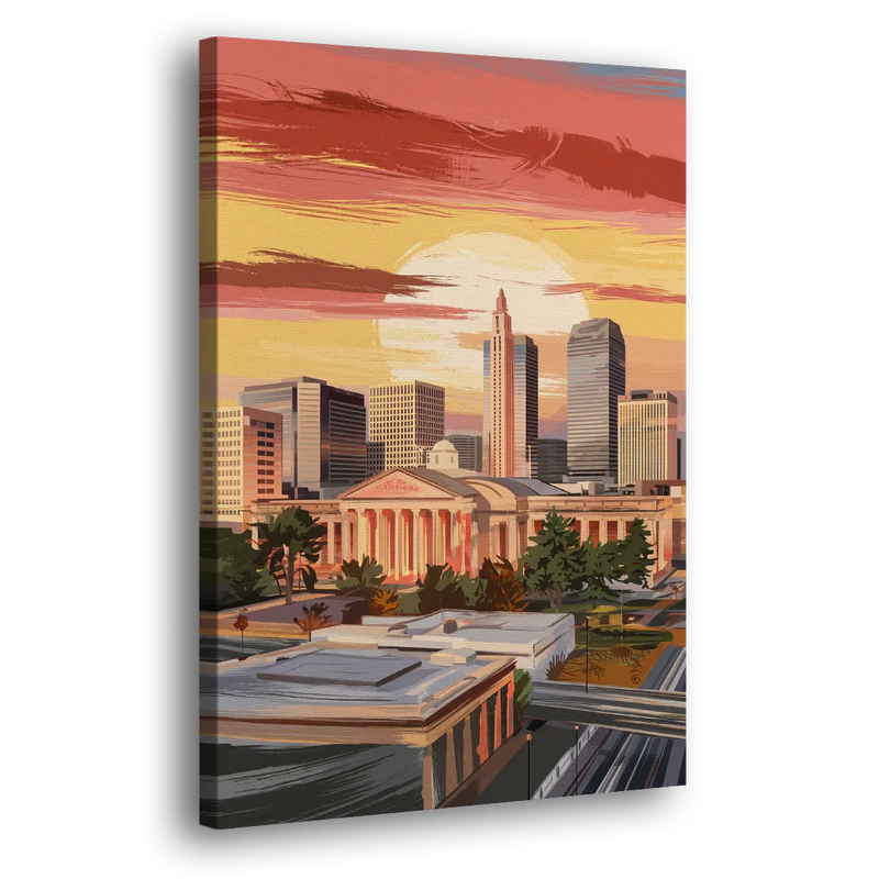 Joseph Skyline Sunset - Canvas Print Art Sides