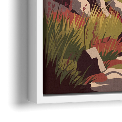 Asheville Appalachian Trail Views - Close-Up White Frame Canvas