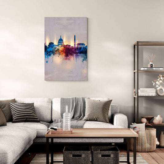 Washington Cityscapes - Canvas Wall Art Living Room