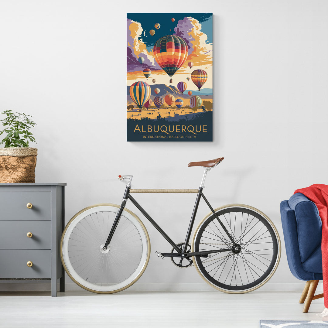 Albuquerque Balloon Fiesta - Canvas Wall Art Living Room