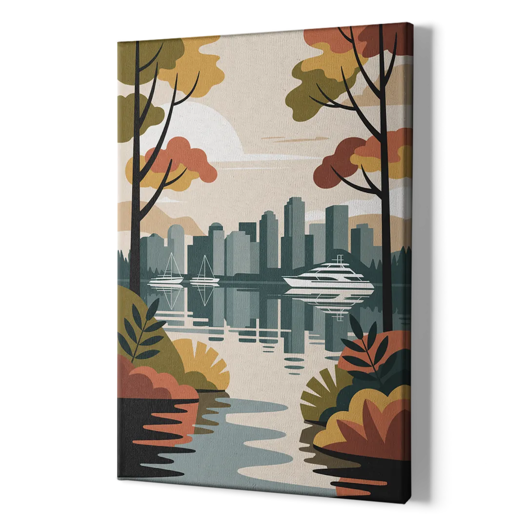 Stanley Park Seawall - Canvas Print Art Sides