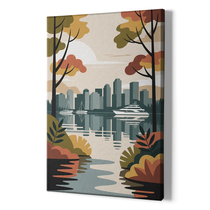 Stanley Park Seawall - Canvas Print Art Sides