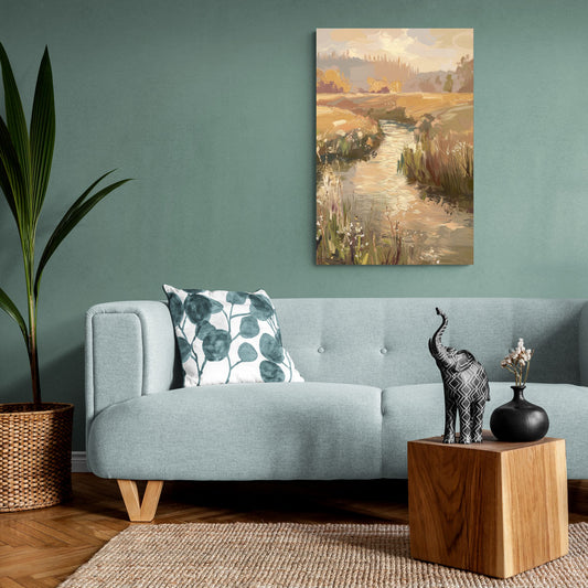 Springfield Scenic River View - Canvas Wall Art Living Room