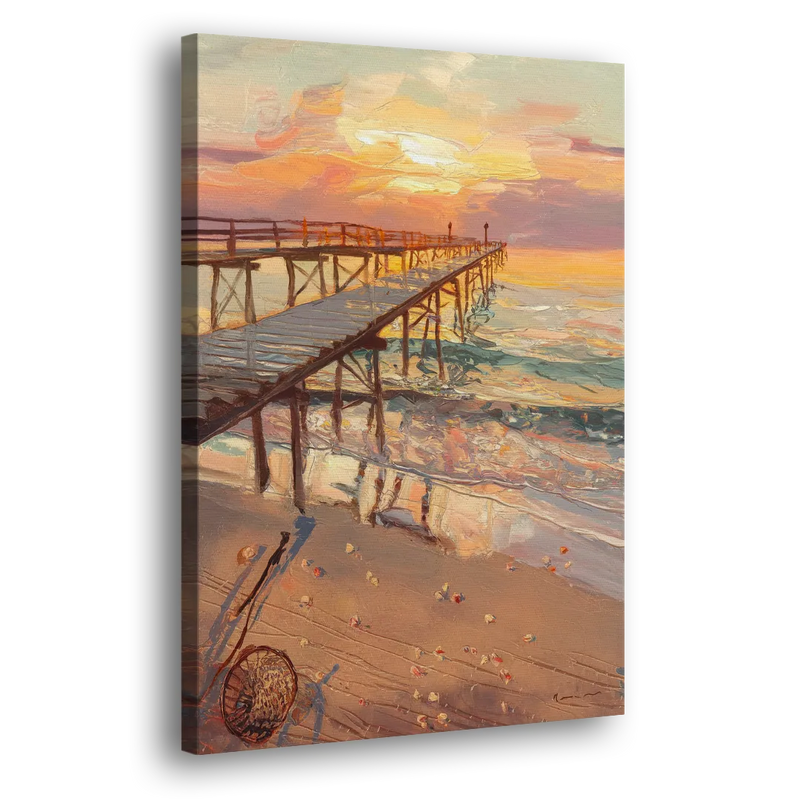 Corpus Christi Fishing Pier - Canvas Print Art Sides