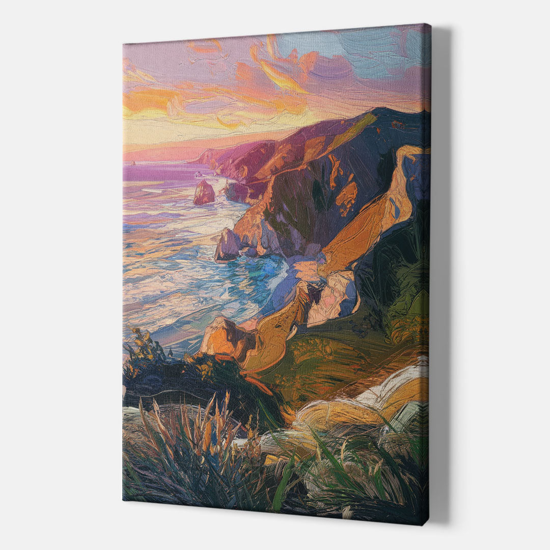 Big Sur Mountain Views - Canvas Wall Art Indoor