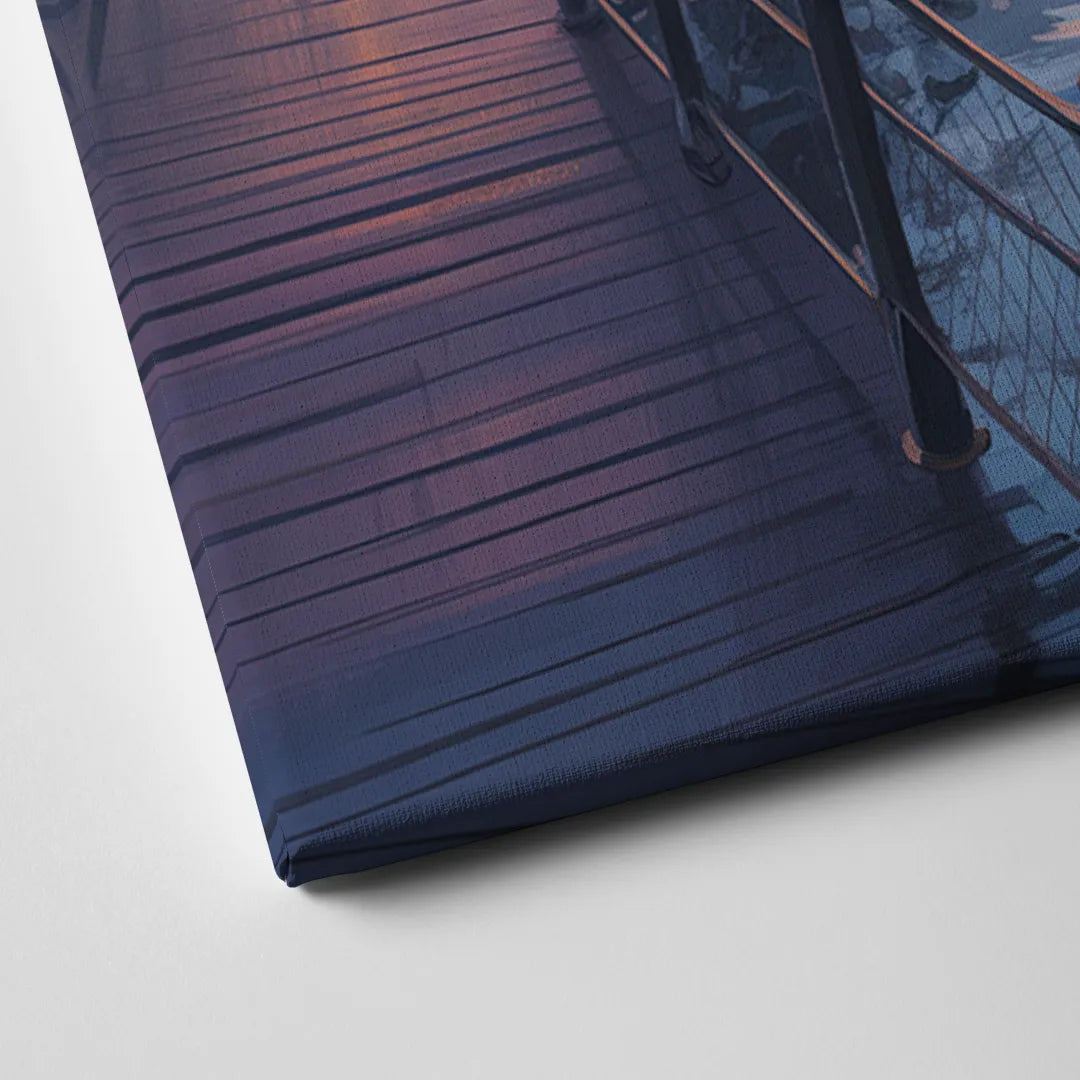 Vancouver Harbor Sunrise Canvas Close Up