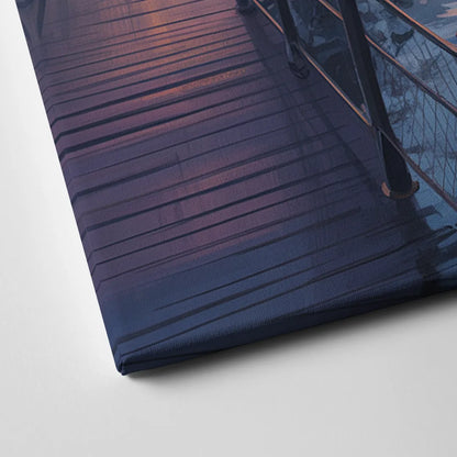 Vancouver Harbor Sunrise Canvas Close Up