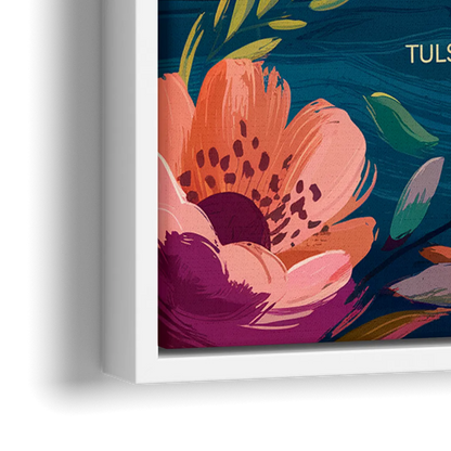 Tulsa Arts District - Close-Up White Frame Canvas