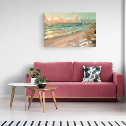 Hilton Head Island Oceanfront Sunrise - Canvas Wall Art Living Room