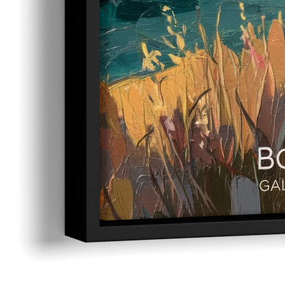 Bozeman Gallatin Valley - Close-Up Black Frame Canvas