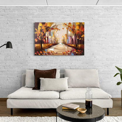 New York City Central Park Autumn - Canvas Wall Art Living Room