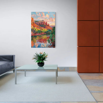 Sedona Scenic Canyon Vibes - Canvas Wall Art Living Room