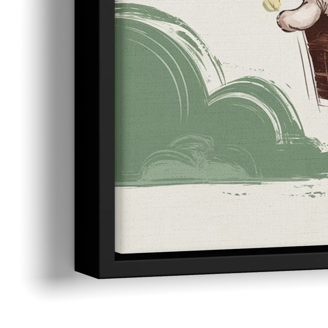 Marietta Baby Room Bliss - Close-Up Black Frame Canvas