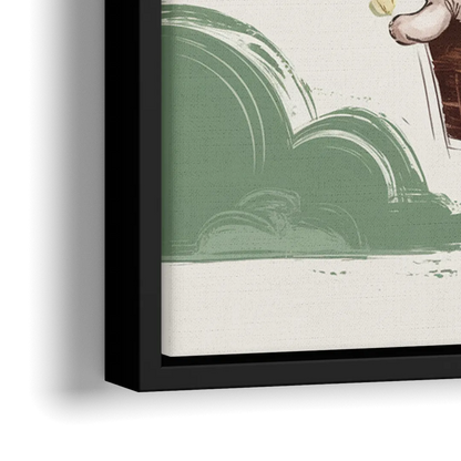 Marietta Baby Room Bliss - Close-Up Black Frame Canvas