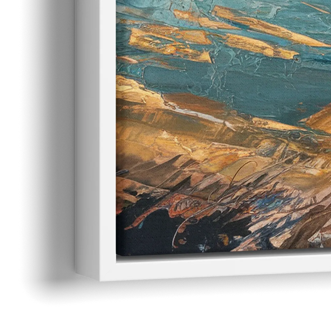 San Diego Harbor View Coastal - Close-Up White Frame Canvas