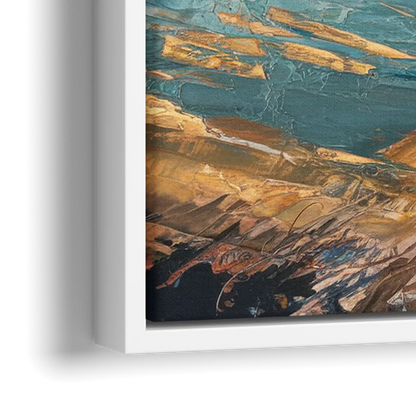 San Diego Harbor View Coastal - Close-Up White Frame Canvas