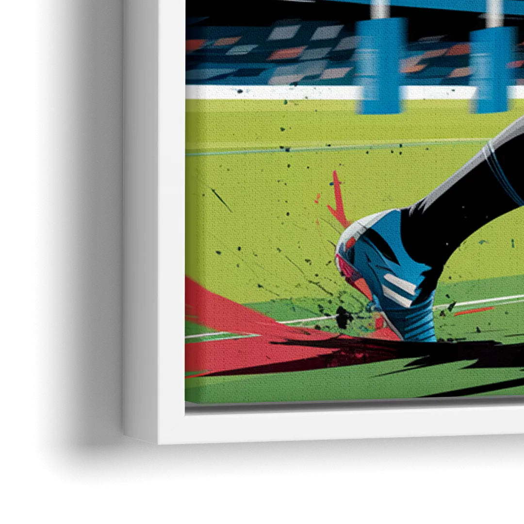 Dunedin Rugby Spirit - Close-Up White Frame Canvas