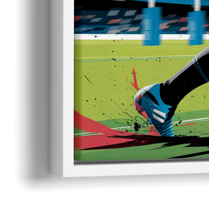 Dunedin Rugby Spirit - Close-Up White Frame Canvas