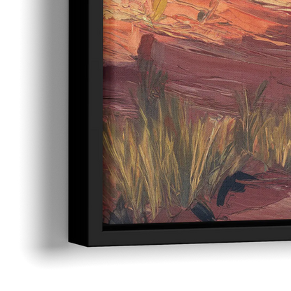 Colorado Springs Scenic Trails - Close-Up Black Frame Canvas