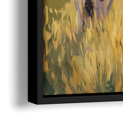 Aspen Tranquility - Close-Up Black Frame Canvas