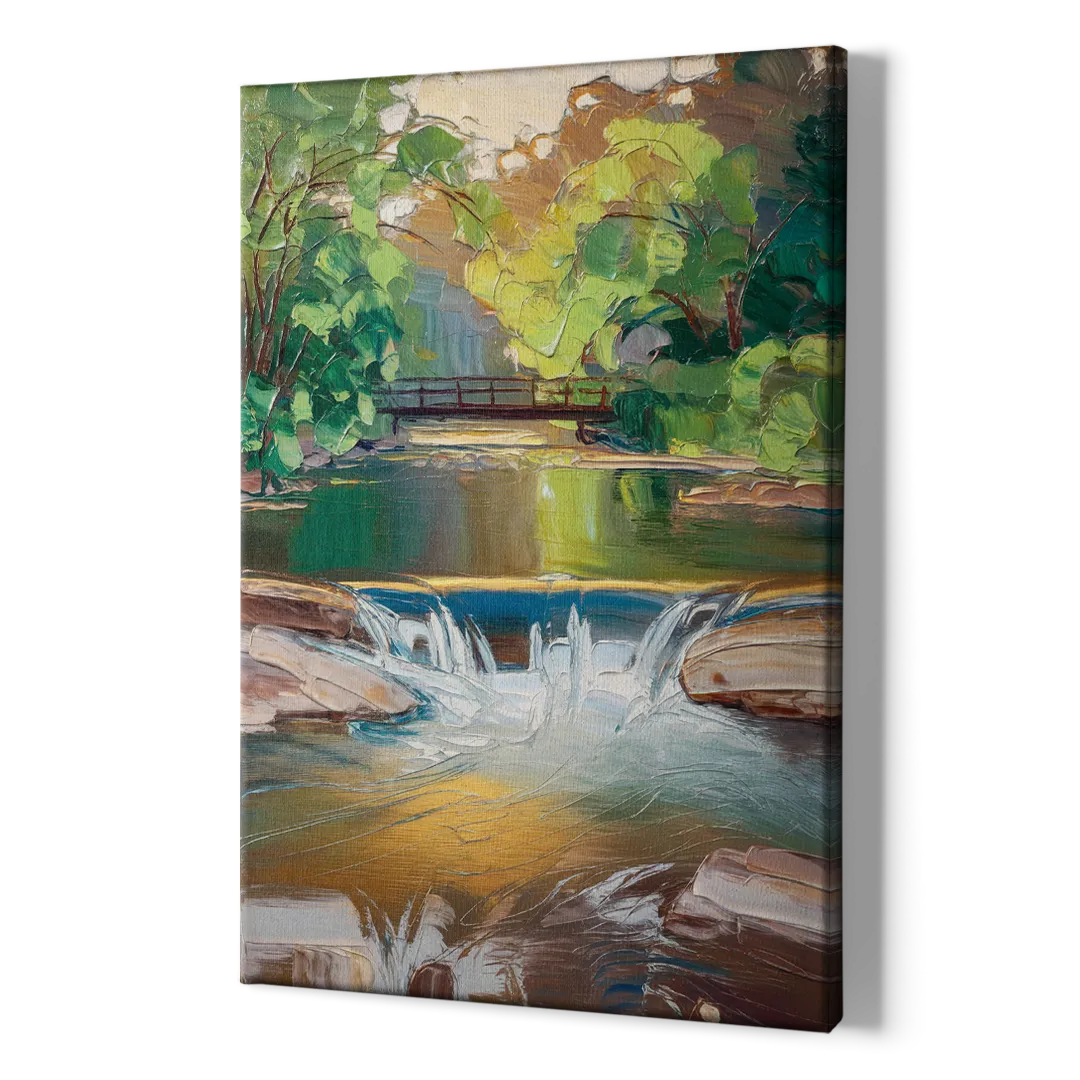Greenville Reedy River Views - Canvas Print Art Sides