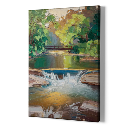 Greenville Reedy River Views - Canvas Print Art Sides