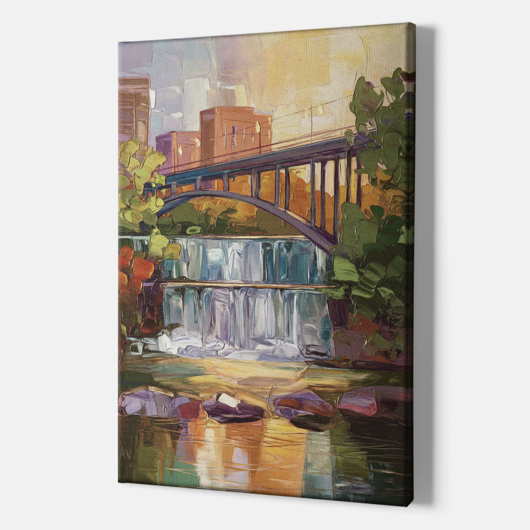 Greenville Historic Landmarks - Canvas Wall Art Indoor