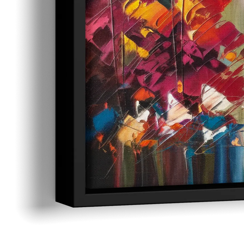 Breckenridge Alpine Landscape - Close-Up Black Frame Canvas