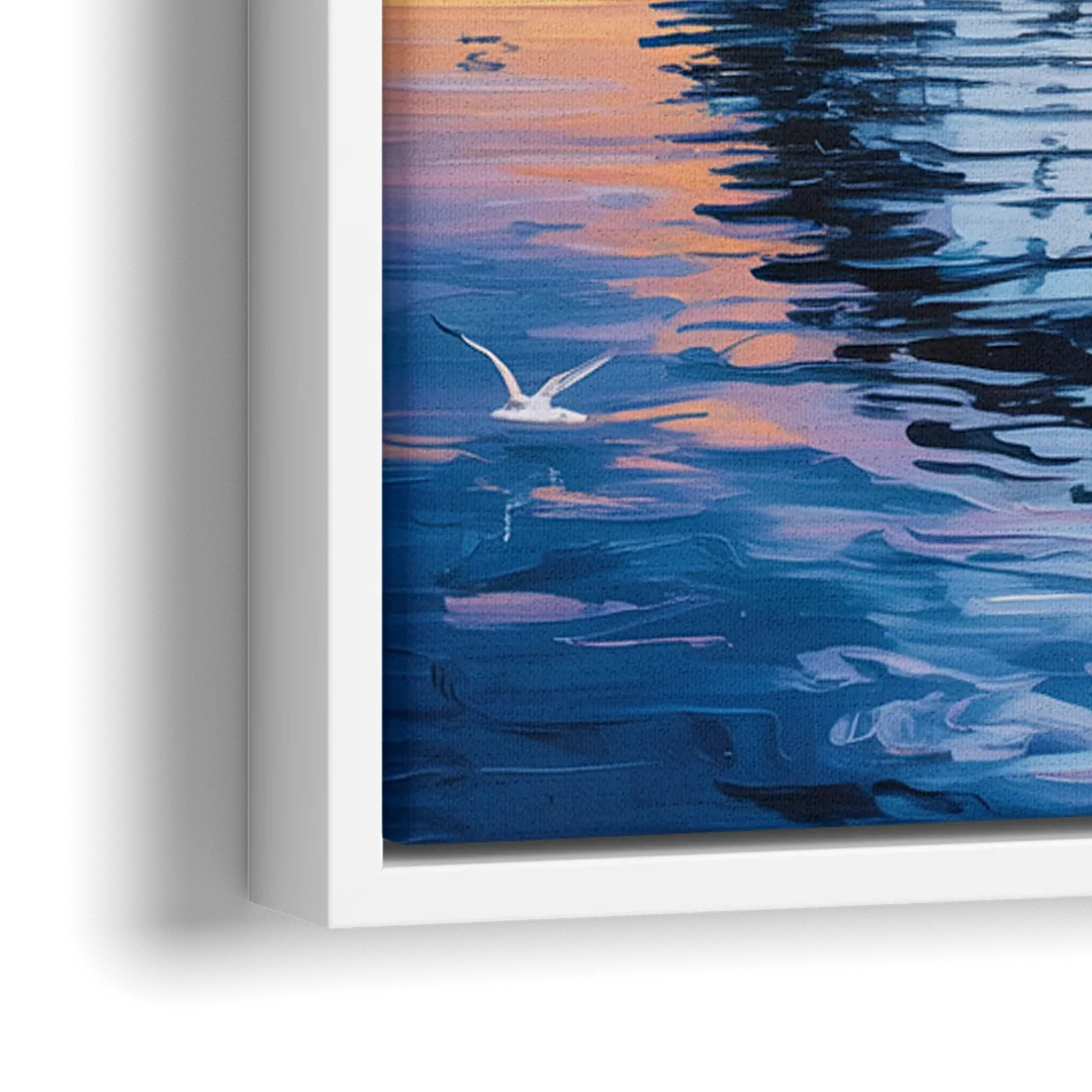 Vancouver Cruise Ship Terminal - Close-Up White Frame Canvas
