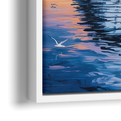 Vancouver Cruise Ship Terminal - Close-Up White Frame Canvas