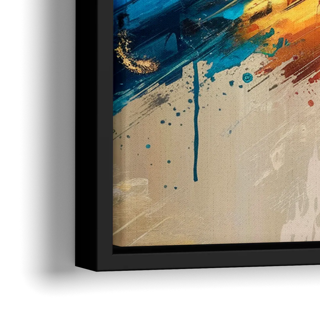 Houston Artistic Flair - Close-Up Black Frame Canvas